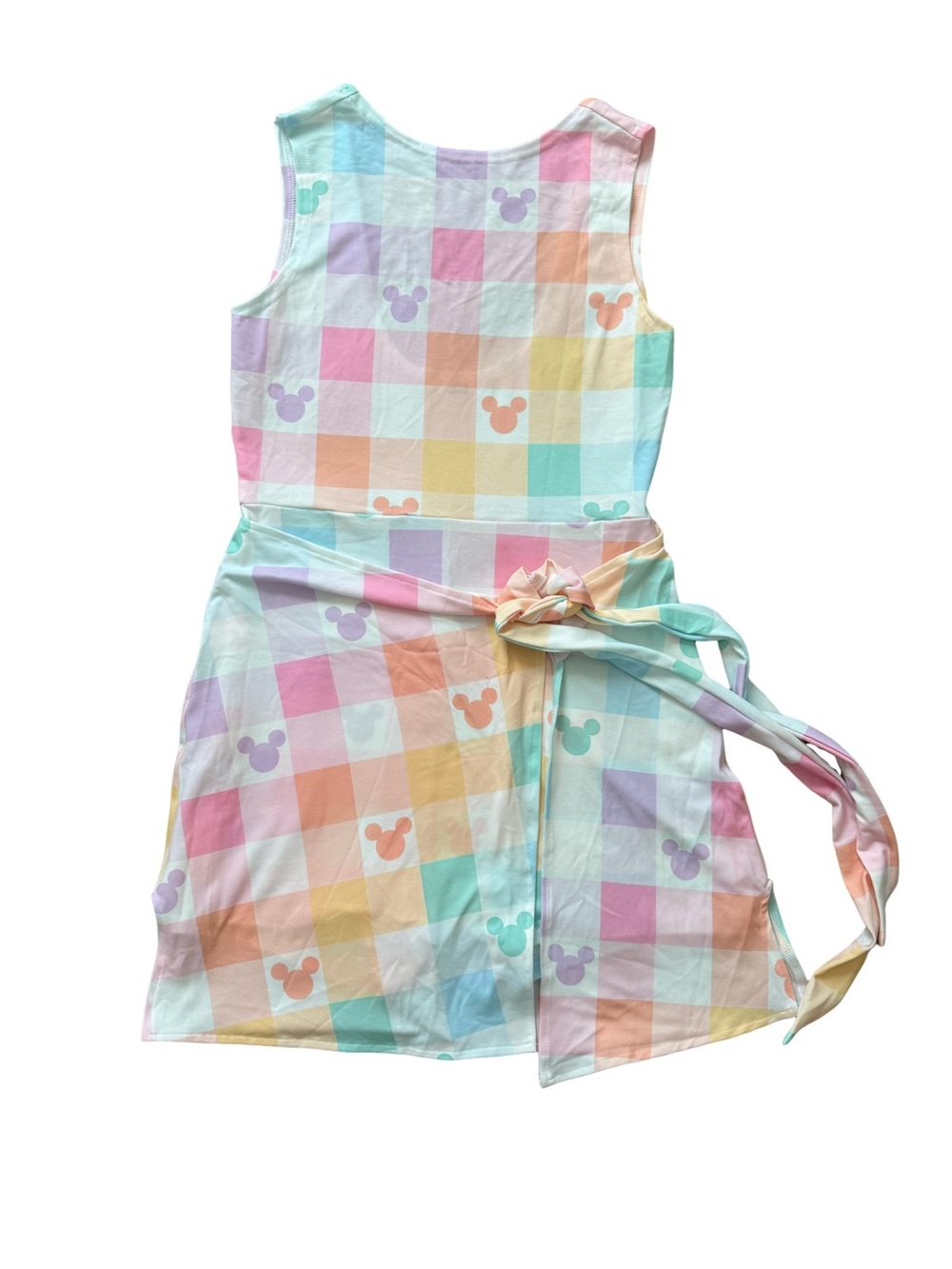Women’s Disney Inspired Pastel Checkerboard Athletic Wrap Dress
